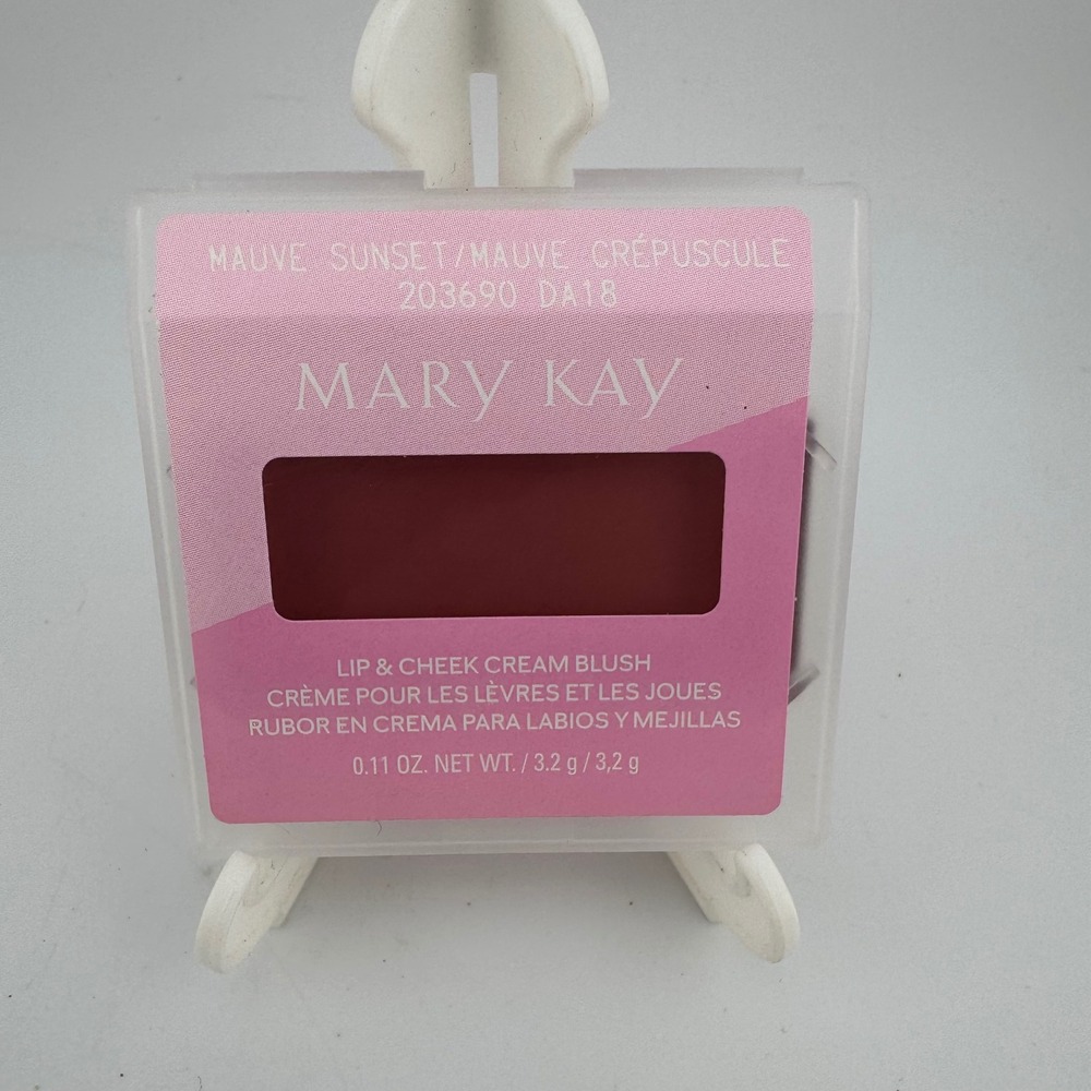Mary Kay Lip & Cheek Cream Blush 0.11oz "Mauve Sunset" New Dual-Purpose 203690